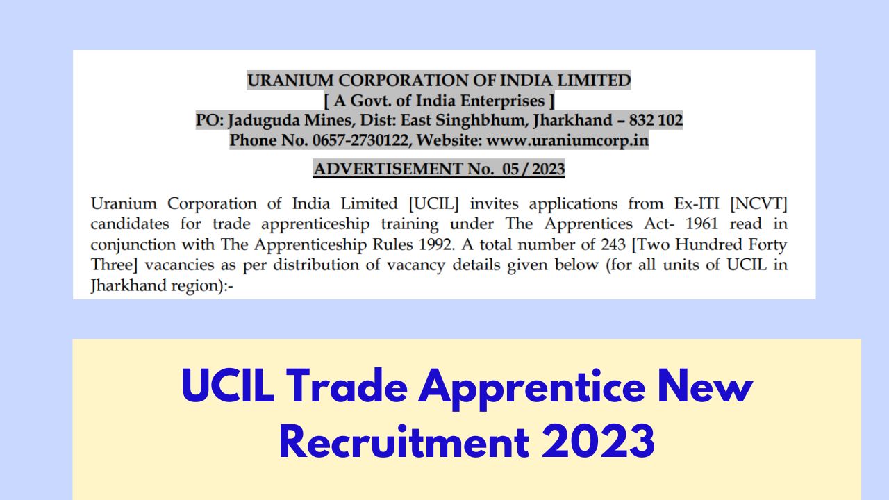 Ucil Apprentice Recruitment Notification Out Posts Direct