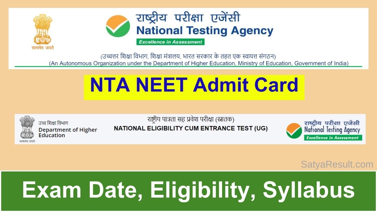 NEET UG 2024 Admit Card City Intimation Slip Exam Date Eligibility