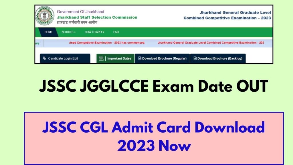 jssc cgl admit card download 2023