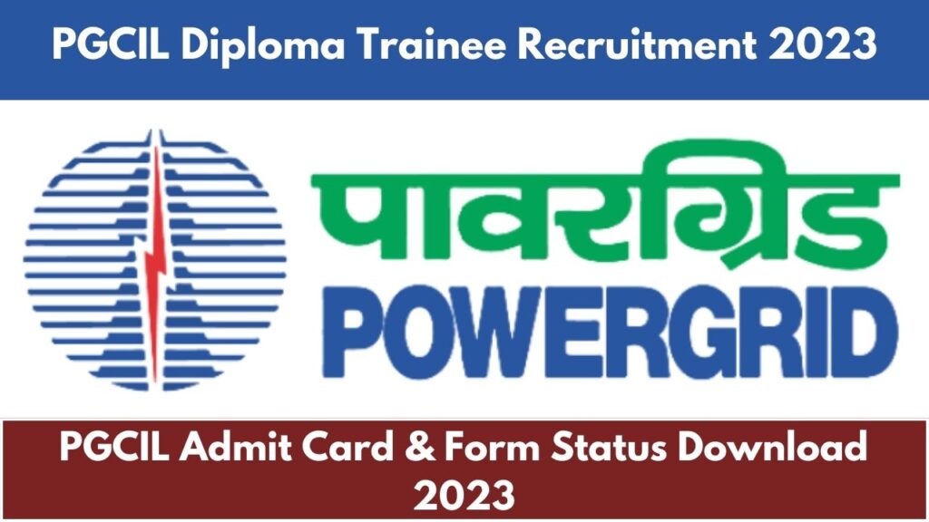 pgcil diploma trainee admit card 2023