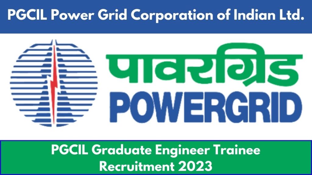 pgcil engineer trainee recruitment 2023