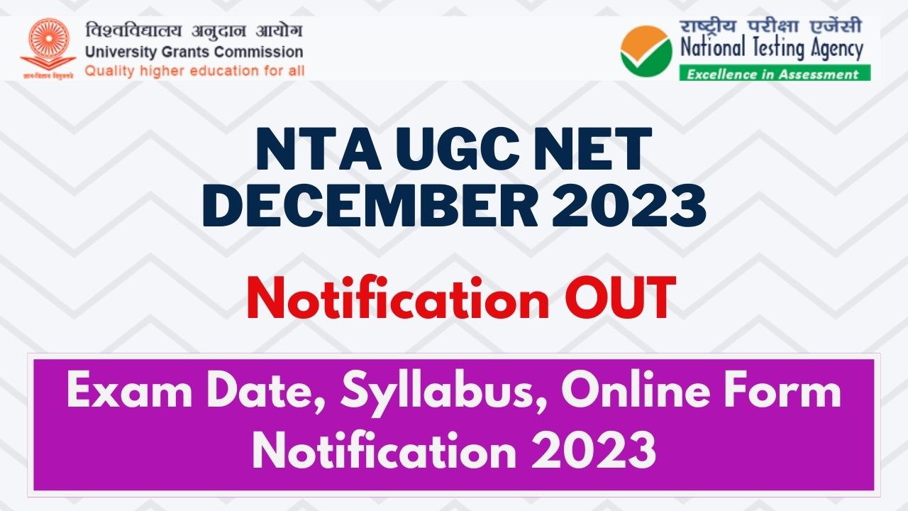 UGC NET December 2023 Notification-OUT Direct Apply Online Exam Date ...