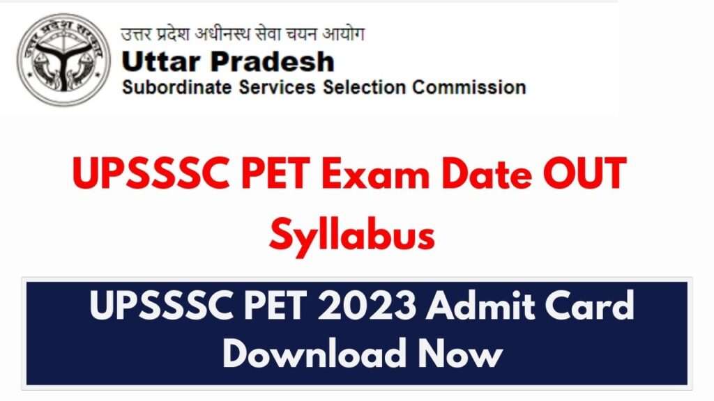 upsssc pet 2023 admit card