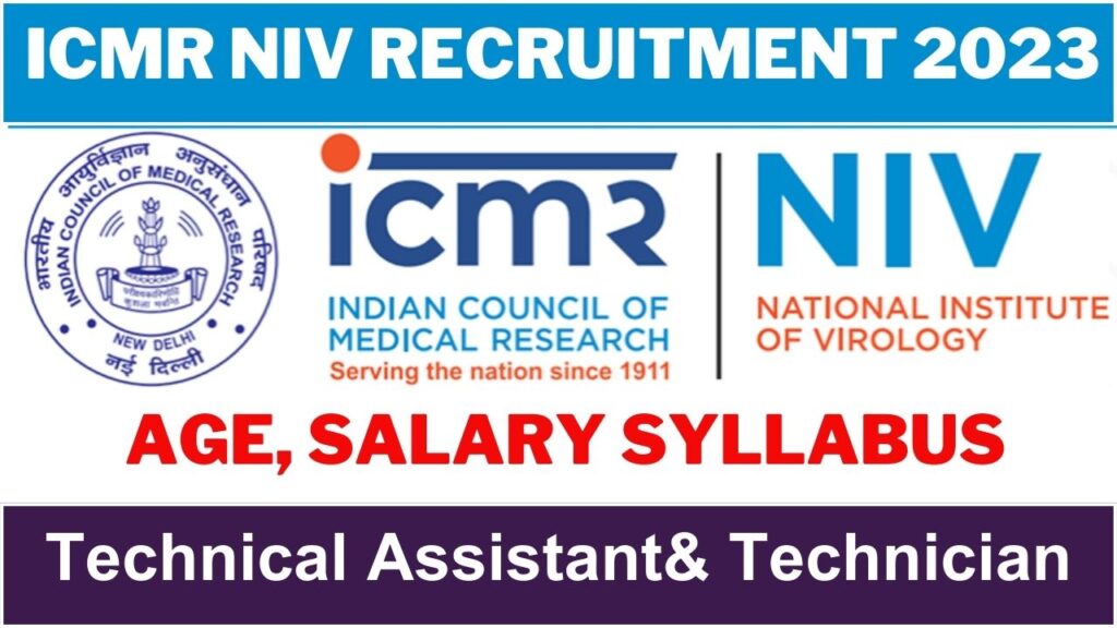 icmr niv pune recruitment 2023