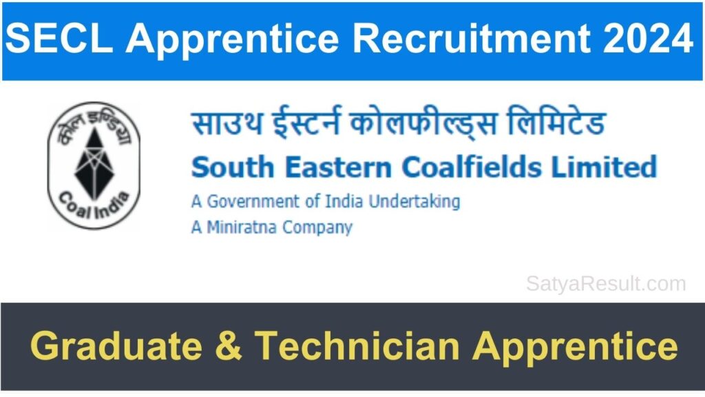 SECL Apprentice Recruitment 2024