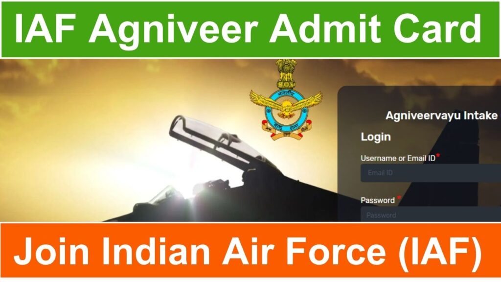 Indian Air Force Agniveer Admit Card 2024 air force agniveer vayu admit card 2024