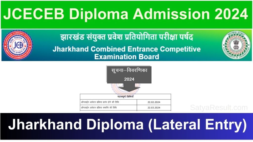 Jharkhand Diploma Entrance Exam 2024 jharkhand diploma admission 2024