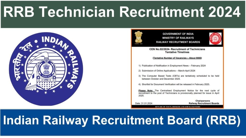 RRB Technician Vacancy 2024 rrb technician recruitment 2024