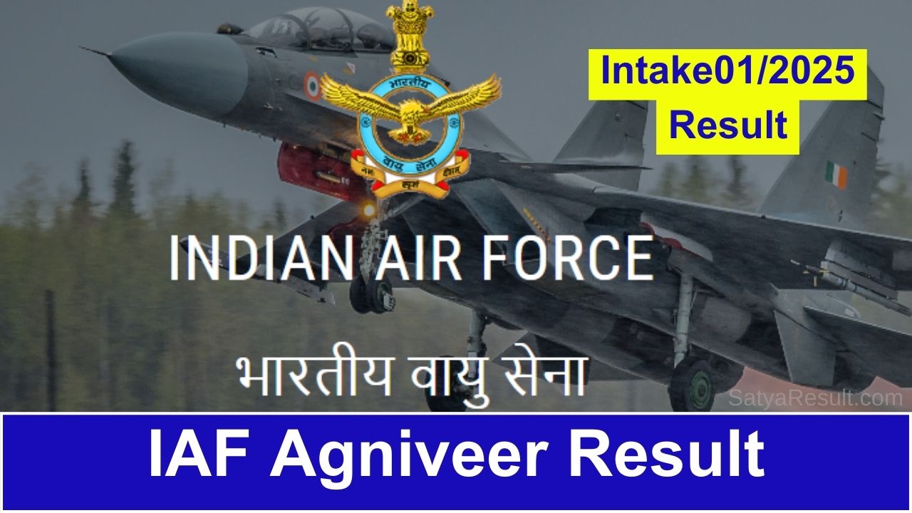 Air Force Agniveer Vayu Result Intake 012025