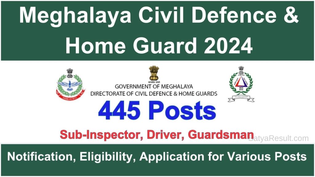 Meghalaya Home Guard Recruitment 2024