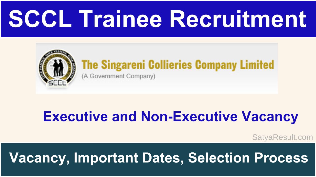 SCCL Trainee Recruitment