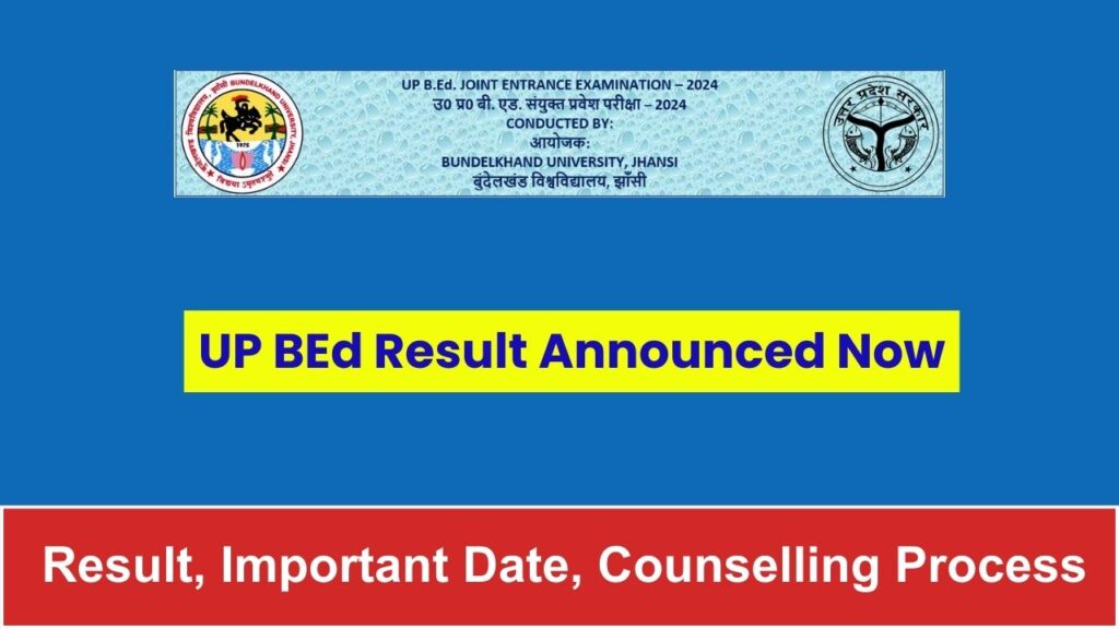 UP BEd Result 2024