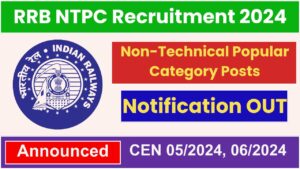 RRB NTPC Recruitment 2024