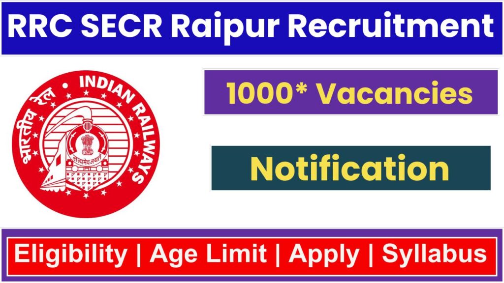 rrc secr raipur recruitment 2025